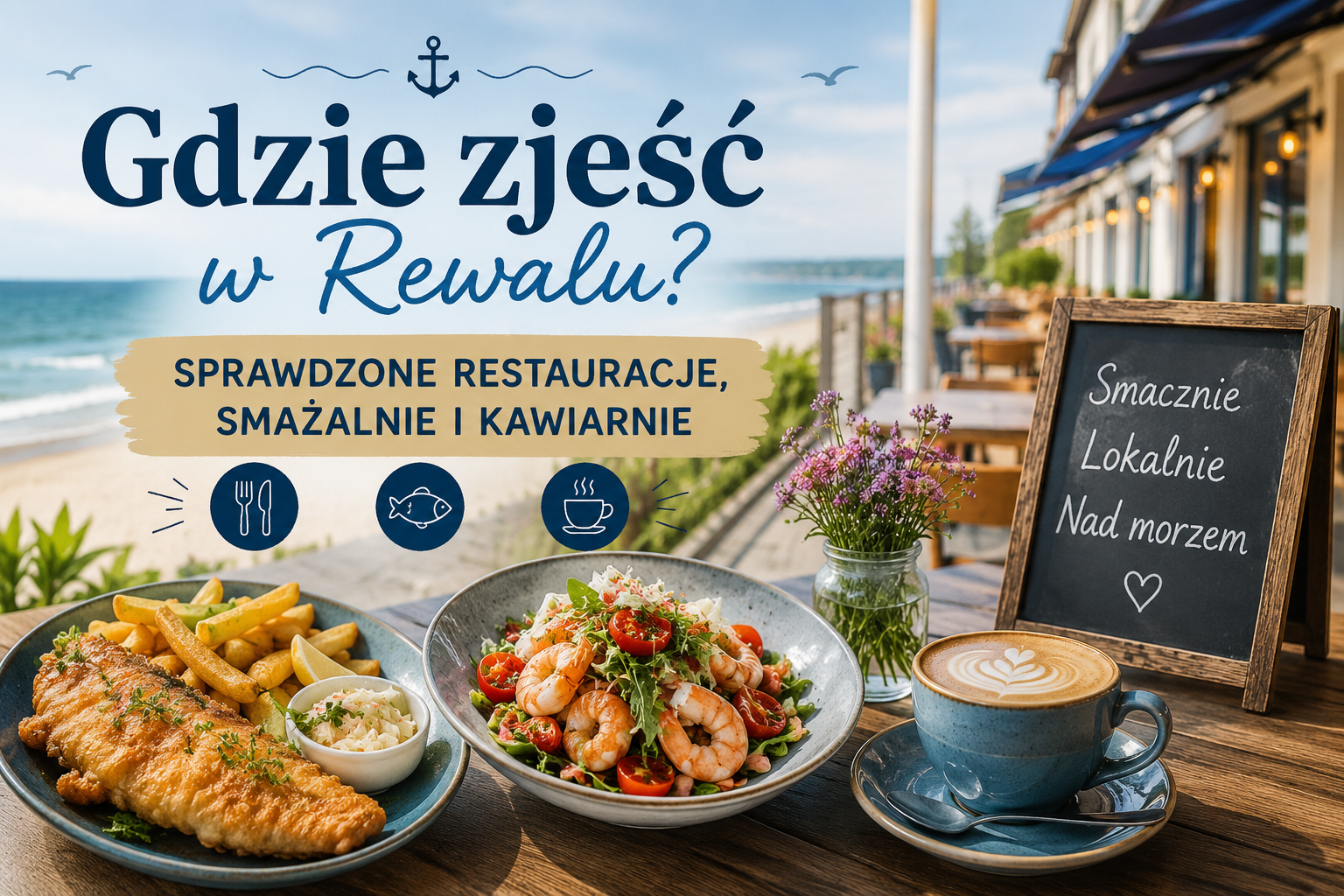 Gdzie zjeść w Rewalu? Sprawdzone restauracje, smażalnie i kawiarnie.